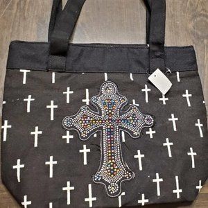Cross Bling Tote Bag Beautiful Tote Regular Size